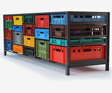 Crates Cabinet 5 columns